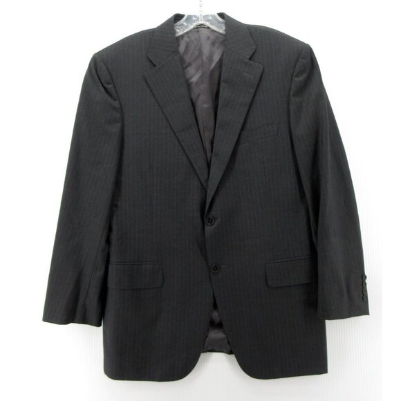 Canali Sport Coat 40 Blazer Wool Jacket Pinstripe Striped Preppy IT 50
